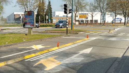 Verkeersproef kruispunt St. Ignatiusstraat/Teteringsedijk
